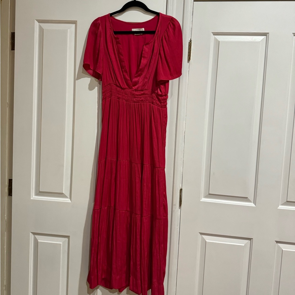 Anthropologie Women's The Somerset Maxi Dress Magenta